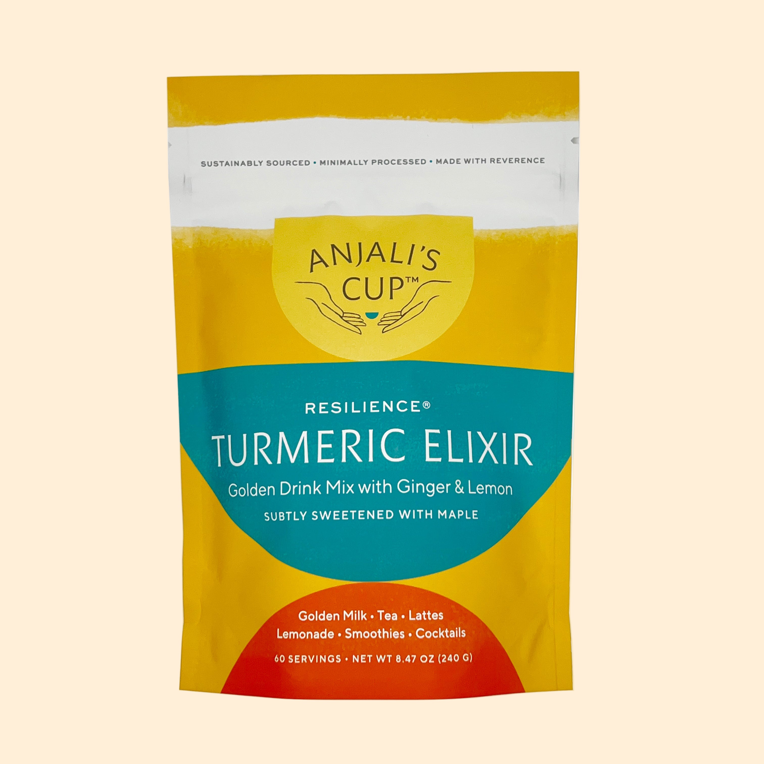 Shop Resilience Turmeric Elixir | 60 Serving Pouch | Bright Golden