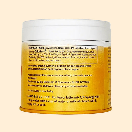 Resilience® Turmeric Elixir, Unsweetened, 20 Drink Tin - Bright Turmeric Drink Mix