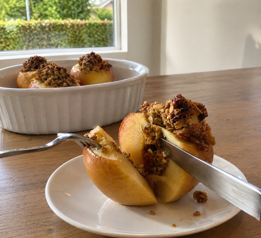 Ginger Chai Stuffed Apples