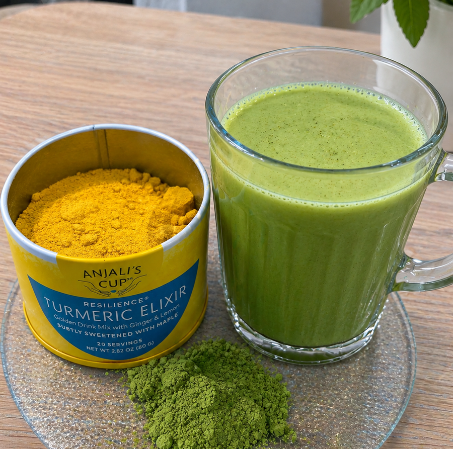 Turmeric Matcha Latte