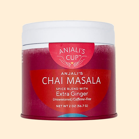 Anjali's Chai Masala with Extra Ginger, 2 oz Tin - Spice Blend