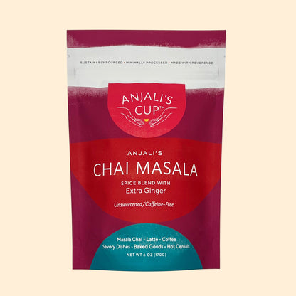 Anjali's Chai Masala with Extra Ginger, 6 oz Pouch - Spice Blend