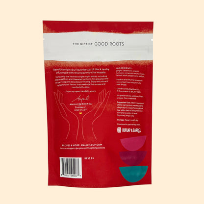 Anjali's Chai Masala with Turmeric & Saffron, 6 oz Pouch - Spice Blend