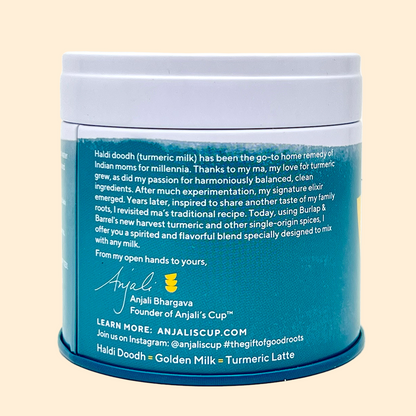 Ma’s Haldi Doodh Masala, 20 Serving Tin - Spicy Golden Milk Mix