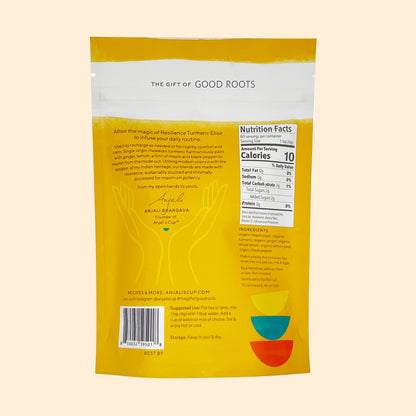 Resilience® Turmeric Elixir, 60 Serving Pouch - Bright Golden Latte Mix