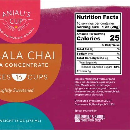 Masala Chai Ultra Concentrate, 16 Serving Bottle - Chai Concentrate