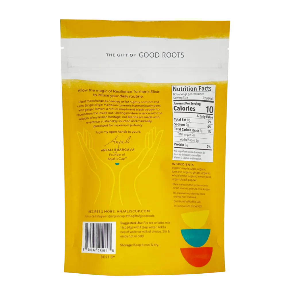 Resilience® Turmeric Elixir, Bright Golden Latte Mix, 60 Serving Pouch