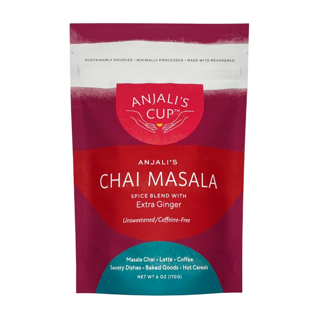 Warming Spice Blend, Ginger & Cardamom Chai Masala, 6 oz Pouch