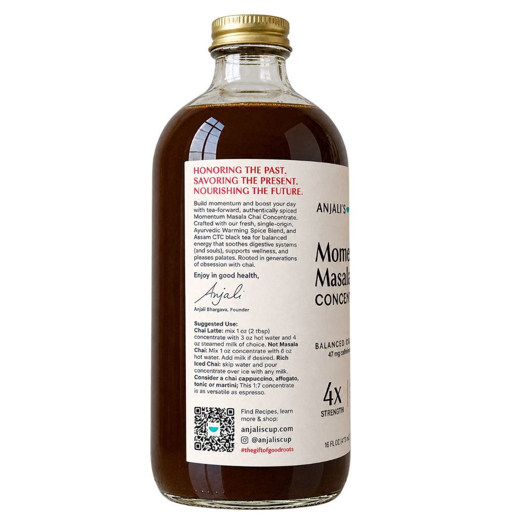Momentum Masala Chai Concentrate, 16 Servings, 16 oz Bottle