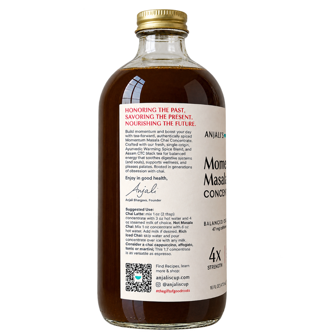 Momentum Masala Chai Concentrate, 16 Servings, 16 oz Bottle