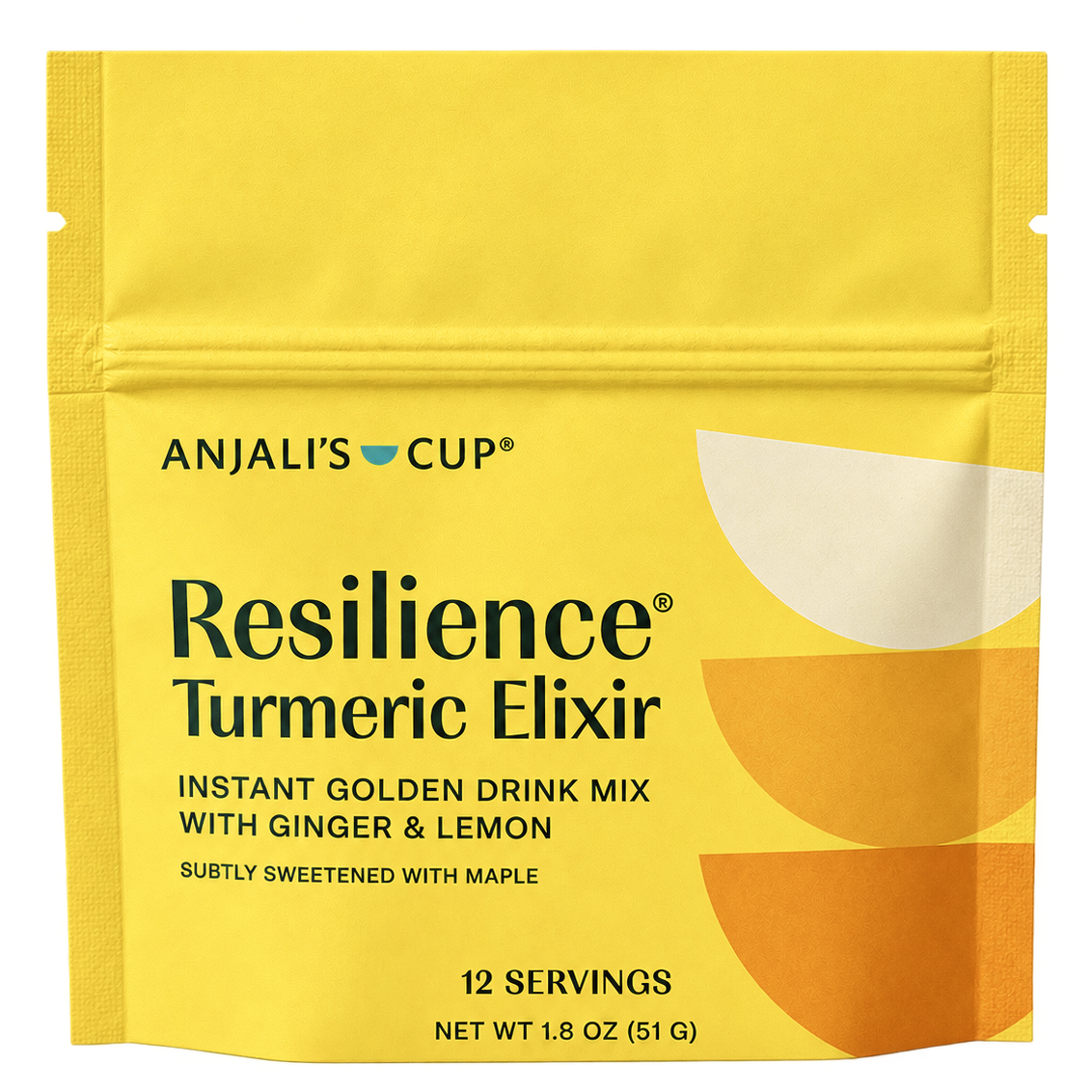 Resilience® Turmeric Elixir, Bright Golden Latte Mix, 12 Serving Pouch