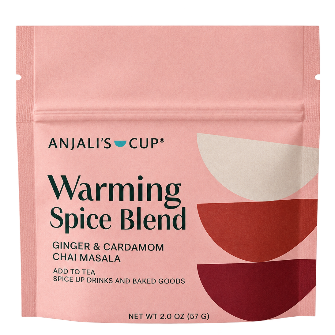 Warming Spice Blend, Ginger & Cardamom Chai Masala, 2 oz Pouch