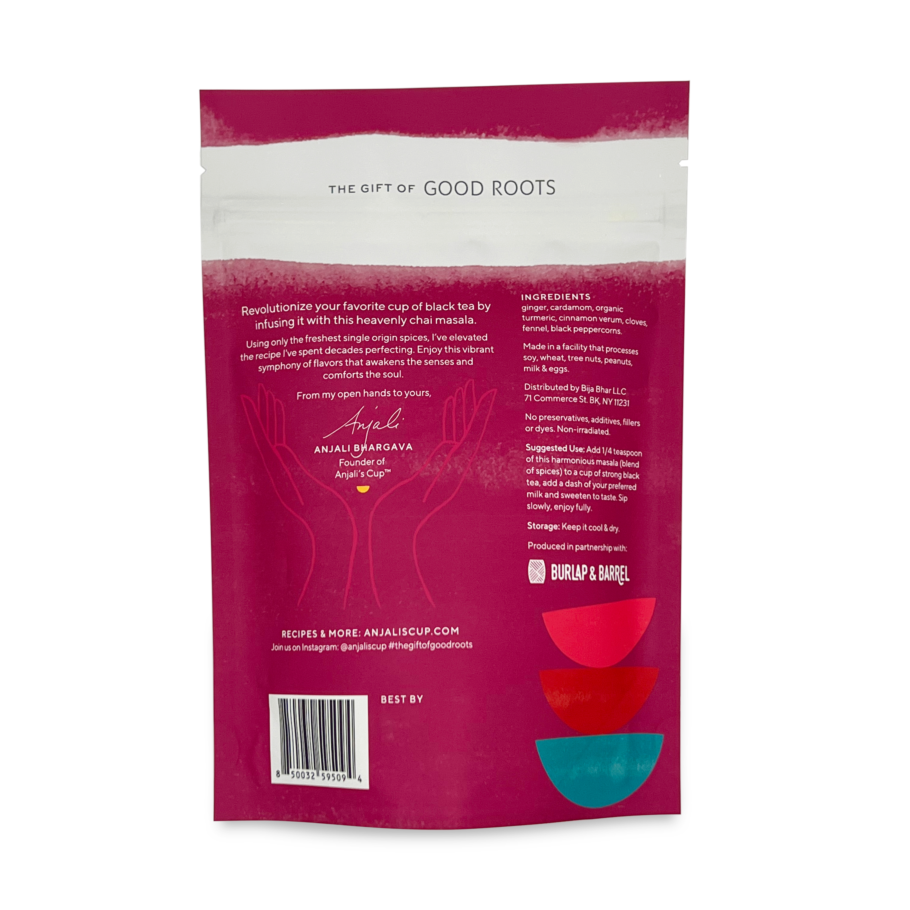 Best Ginger Chai Masala Powder - Chai Masala with extra ginger - Back Cover Image